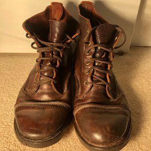 Allan Edmonds Used Cap Toe Boot Sz 9.5